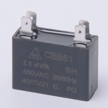 Конденсатор 2.5 мкф 450v CBB61A клеммы (009170)