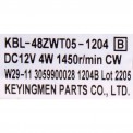 Вентилятор холодильника KBL-48ZWT05-1204 DC12V 4W (019703)