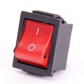 Кнопка красная KCD4 15A/250VAC 4 контакта/1 клавиша (019726)