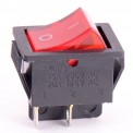 Кнопка красная KCD4 15A/250VAC 4 контакта/1 клавиша (019726)