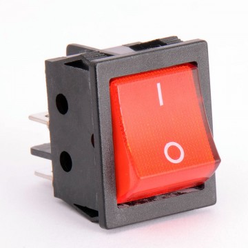 Кнопка красная KDC4 30A/250VAC/201N-B 4 контакта/1 клавиша (019727)