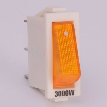 Кнопка оранжевая KCD-3 16A/250V 3 контакта / 1 клавиша (019735)