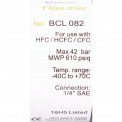Фильтр-осушитель 1/4" BCL 082 с резьбой (018664)