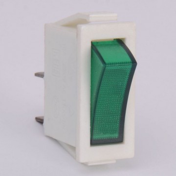 Кнопка зеленая RK1-11 16A/250V 2 контакта / 1 клавиша (019734)