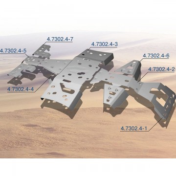 Защита Arctic Cat ATV 700/550 TRV алюминиевая ATV 444.7302.4 (4476)