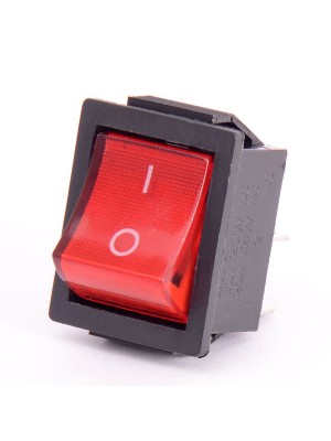 Кнопка красная KCD4 15A/250VAC 4 контакта/1 клавиша (019726)