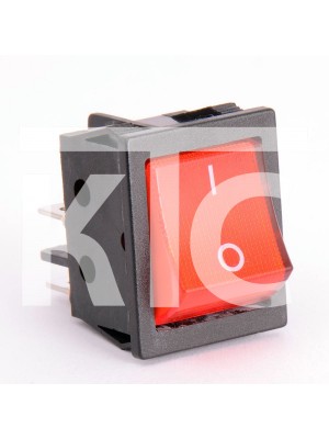 Кнопка красная KDC4 30A/250VAC/201N-B 4 контакта/1 клавиша (019727)