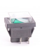 Кнопка зеленая KCD4 15A/250VAC 4 контакта / 1 клавиша / рамка (019729) Кнопка зеленая KCD4 15A/250VAC 4 контакта / 1 клавиша / рамка (019729)