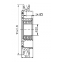 Шкив компрессора кондиционера 1A d137 (3765)