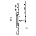 Прижимная пластина компрессора кондиционера SD7V16 d105 (3789)