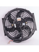 Вентилятор автокондиционера изогнутые лопасти 10" 24V 100W PUSH (16866)