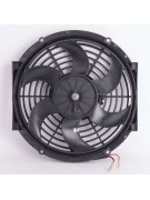 Вентилятор автокондиционера изогнутые лопасти 10" 24V 100W PUSH (16866)