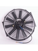 Вентилятор автокондиционера прямые лопасти 12" 12V 120W PUSH (19804)
