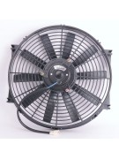 Вентилятор автокондиционера прямые лопасти 14" 12V 120W PULL (19109)