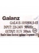 Трансформатор GAL41E-1050500,S-03 10.5V 500mA (022566)