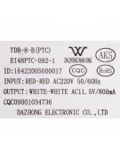 Трансформатор TDB-8-B 16422005000017 220/11.5V 800mA (022021)