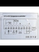 Контроллер ETC-974 220V 2 датчика (000058) Контроллер ETC-974 220V 2 датчика (000058)