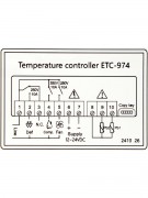 Контроллер ETC-974 12-24V 2 датчика (012086) Контроллер ETC-974 12-24V 2 датчика (012086)