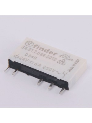Реле Finder 34.51.7.024.0010 D34B 24V 6A 250V (019672)
