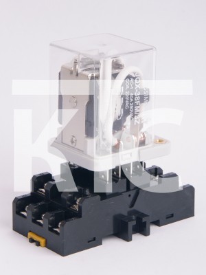 Реле JQX-38FM 3Z 220VAC в сборе с колодкой (024034)