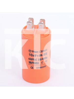 Конденсатор 10 мкф 450VAC CBB60A клеммы (019334)