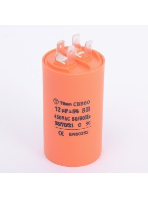 Конденсатор 12 мкф 450VAC CBB60A клеммы (019335)