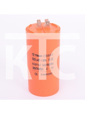 Конденсатор 80 мкф 450VAC CBB60A клеммы (019341)