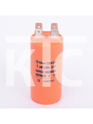 Конденсатор 1 мкф 450VAC CBB60A клеммы (019326)