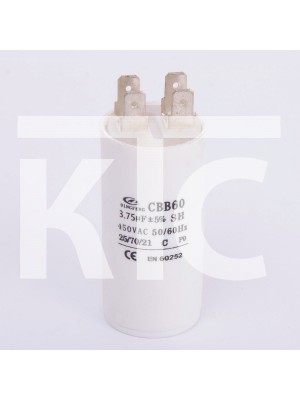 Конденсатор 3.75 мкф 450VAC CBB60A клеммы (019330)