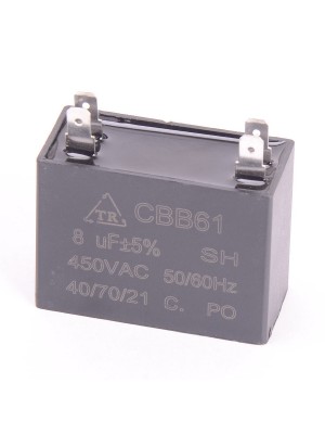 Конденсатор 8 мкф 450v CBB61A клеммы (008964)