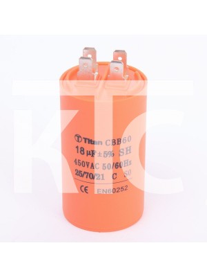Конденсатор 18 мкф 450VAC CBB60A клеммы (010790)