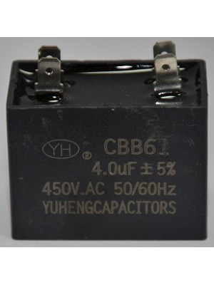 Конденсатор 4 мкф 450v CBB61 клеммы (009309)