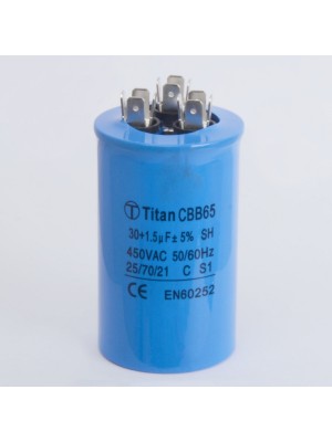 Конденсатор 30+1,5 мкф 450v CBB65 (013170)