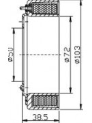Электромагнитная катушка компрессора кондиционера универсальная SANDEN 5H14 12V d103 (3783) Электромагнитная катушка компрессора кондиционера универсальная SANDEN 5H14 12V d103 (3783)