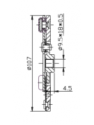 Прижимная пластина компрессора кондиционера Ford Mazda d107 (003796)