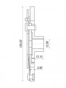 Прижимная пластина компрессора кондиционера SANDEN 7H15 d105 (003790)