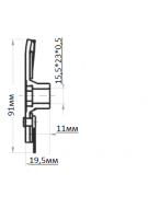 Срывная пластина компрессора кондиционера BMW 1- E87 3- E90 CALSONIC CSE613 d91 (6306)