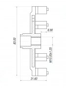 Срывная пластина компрессора кондиционера Toyota / Opel Corsa D (06-) d83 Пластик (005455)