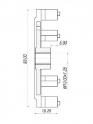 Срывная пластина компрессора кондиционера BMW Land Rover Jaguar Toyota DENSO d83 (2681)