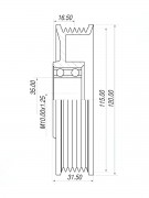 Шкив компрессора кондиционера Audi A6 C6 6PK d115 (008421) Шкив компрессора кондиционера Audi A6 C6 6PK d115 (008421)