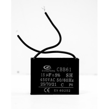 Конденсатор 15 мкф 450v CBB61A гибкие выводы (10414)