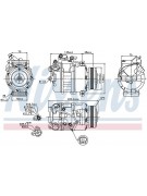 Компрессор BMW 3 5 7 E60 E65 E91 (01-17) 89116 4PK (5332)