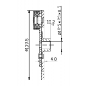 Прижимная пластина компрессора кондиционера 109.5 Денферная (3798)
