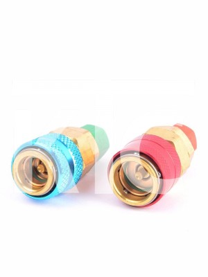 Муфта быстросъемная 1/4" SAE Male x R134a side Female (022730)