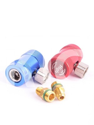 Муфта быстросъемная M14*1.5 -1/4" SAE Male x R134a side Female (022725)