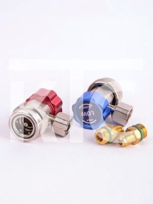 Муфта быстросъемная  M14*1.5 -1/4" SAE Male x R134a side Female (022726)