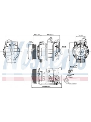 Компрессор VW Golf V 03/ Skoda 89020 Nissens (6660)