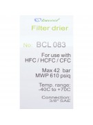 Фильтр-осушитель 3/8" BCL 083 с резьбой (012919) Фильтр-осушитель 3/8" BCL 083 с резьбой (012919)