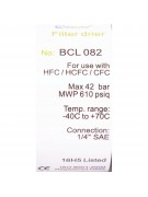 Фильтр-осушитель 1/4" BCL 082 с резьбой (018664) Фильтр-осушитель 1/4" BCL 082 с резьбой (018664)