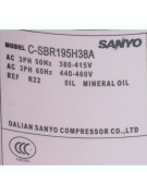 Компрессор C-SBR195H38A 54600BTU R22 (017295) Компрессор C-SBR195H38A 54600BTU R22 (017295)